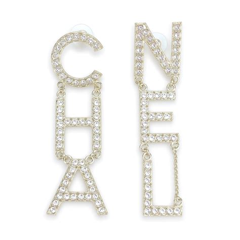 chanel lettering earrings|Chanel earrings official site.